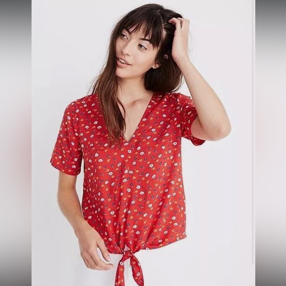 Madewell Floral Top